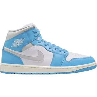 Jordan 1 Mid Dark Powder Blue White Sail Neutral Grey (Women's) BQ6472-400